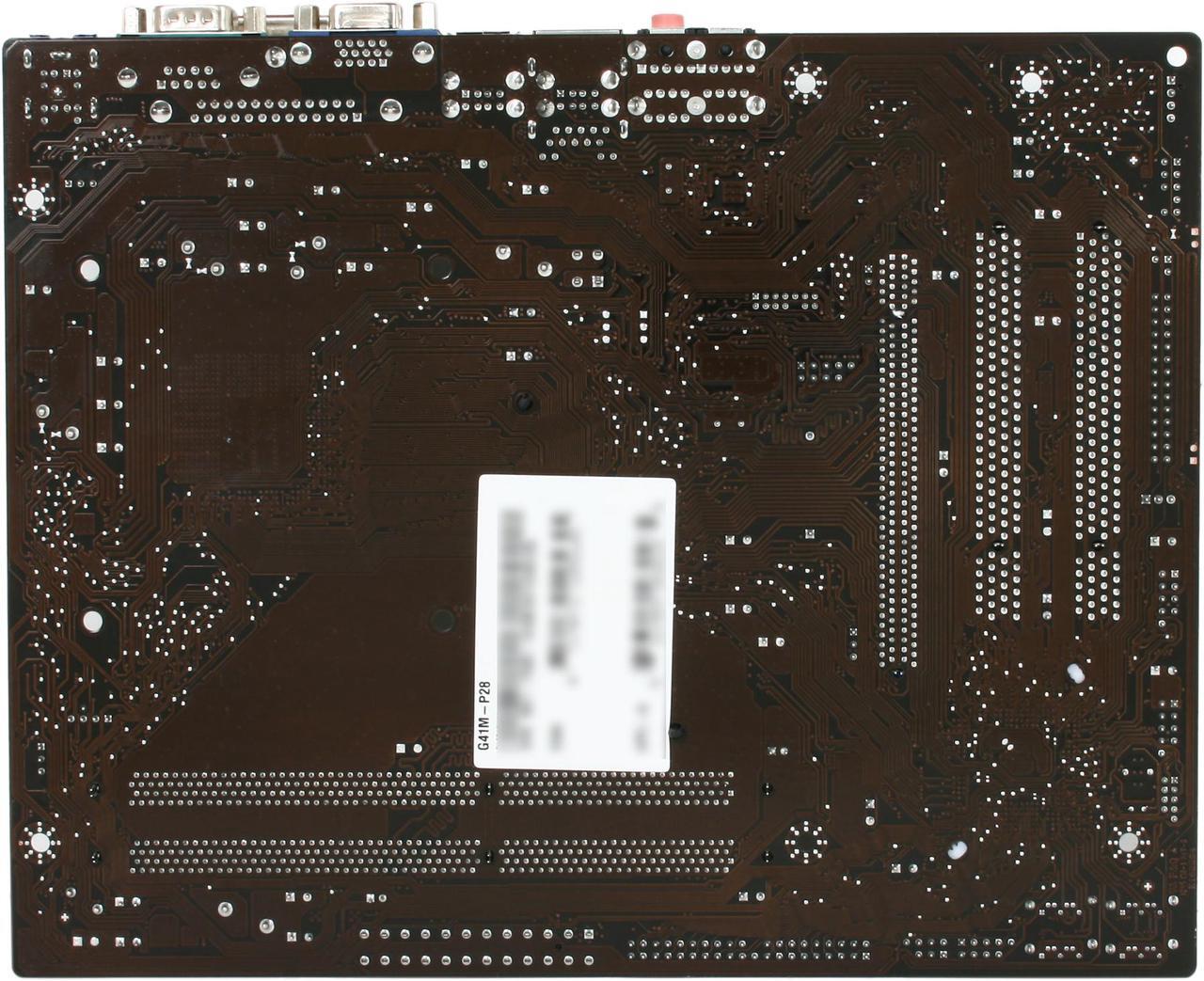 Alt view image 4 of 5 - MSI G41M-P28 LGA 775 Intel G41 Micro ATX Intel Motherboard
