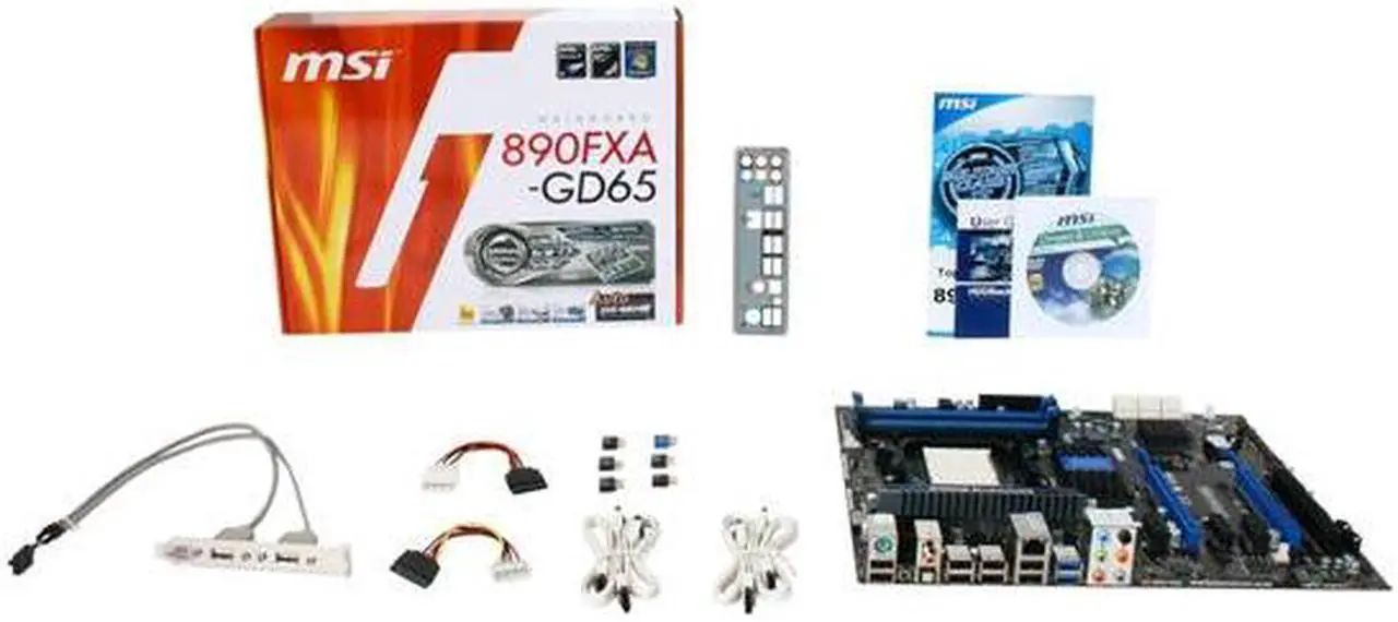 Alt view image 5 of 5 - MSI 890FXA-GD65 AM3 AMD 890FX USB 3.0 ATX AMD Motherboard