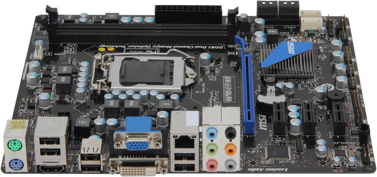 Alt view image 2 of 5 - MSI H67MS-E33 (B3) LGA 1155 Intel H67 HDMI Micro ATX Intel Motherboard