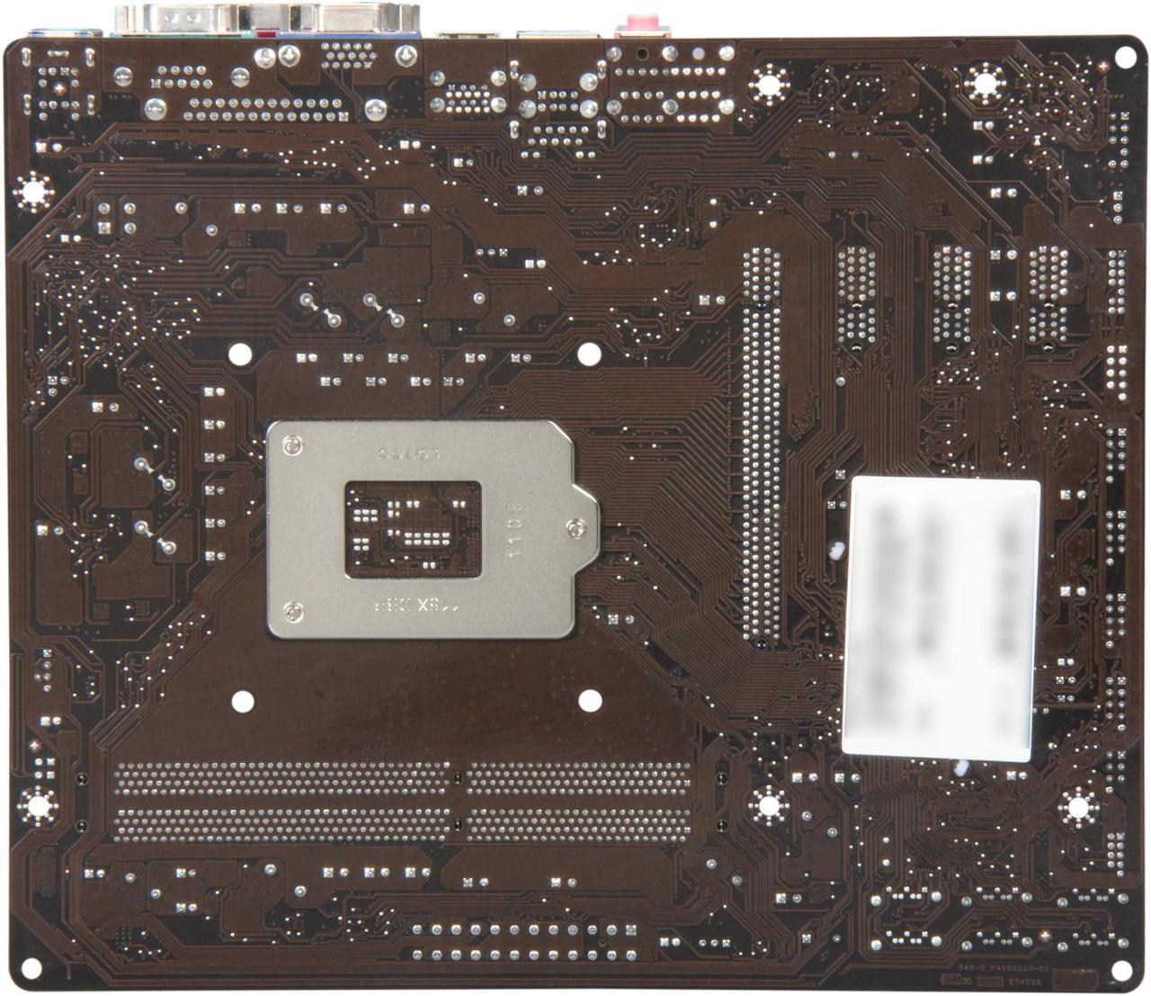 Alt view image 4 of 5 - MSI H61M-P23 (B3) LGA 1155 Intel H61 Micro ATX Intel Motherboard