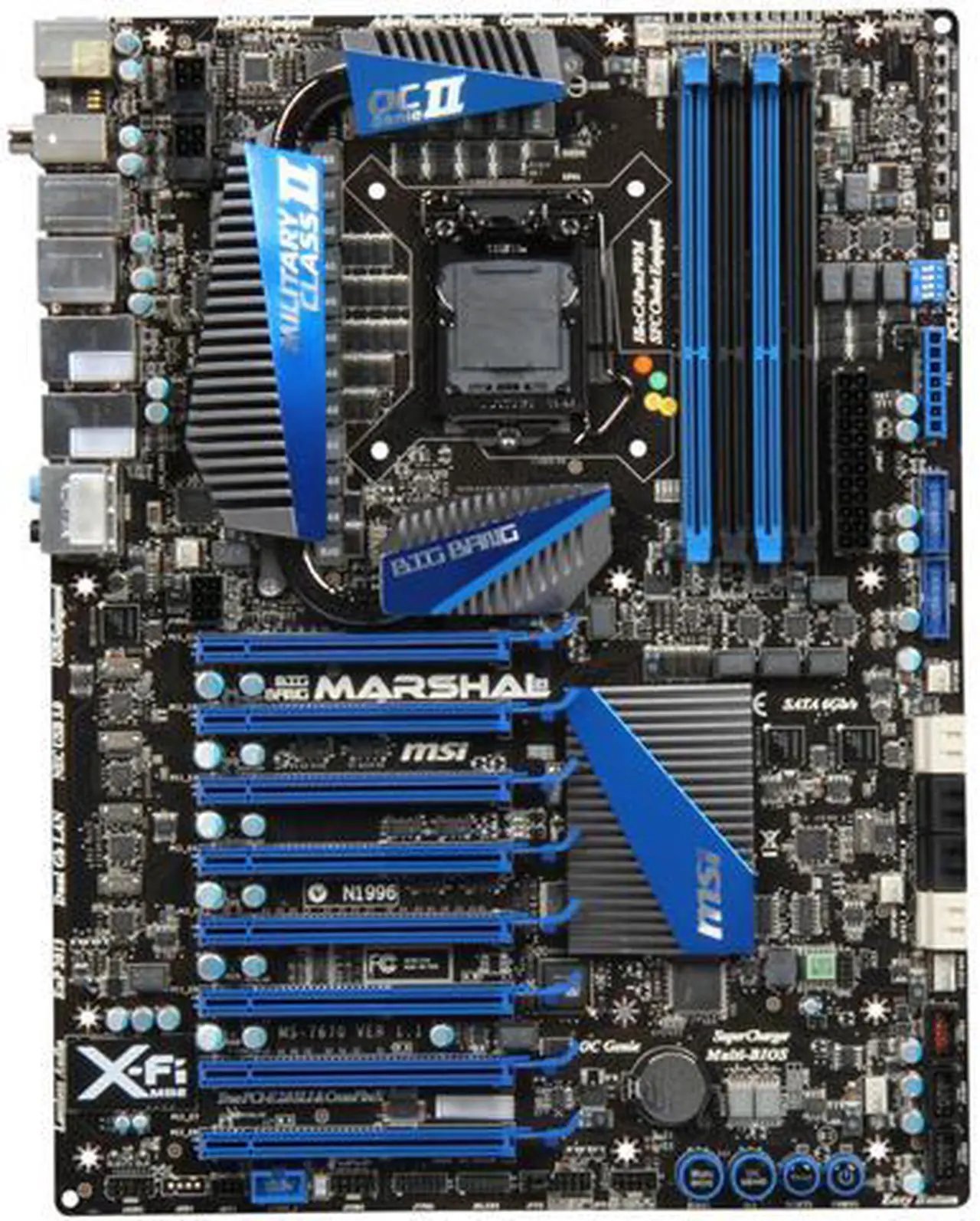 Alt view image 3 of 5 - MSI Big Bang-Marshal (B3) LGA 1155 Intel P67 (B3) & Lucid LT22102 USB 3.0 XL ATX Intel Motherboard with UEFI BIOS