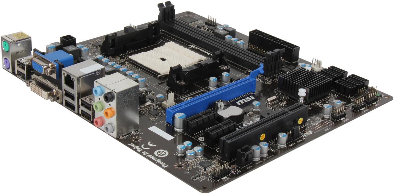 MSI A55M-P35 FM1 AMD A55 (Hudson D2) Micro ATX AMD Motherboard