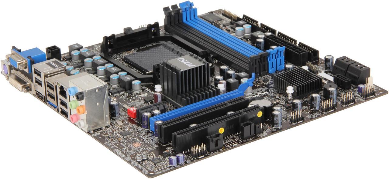 MSI 760GM-E51 (FX) AM3+ AMD 760G HDMI Micro ATX AMD Motherboard