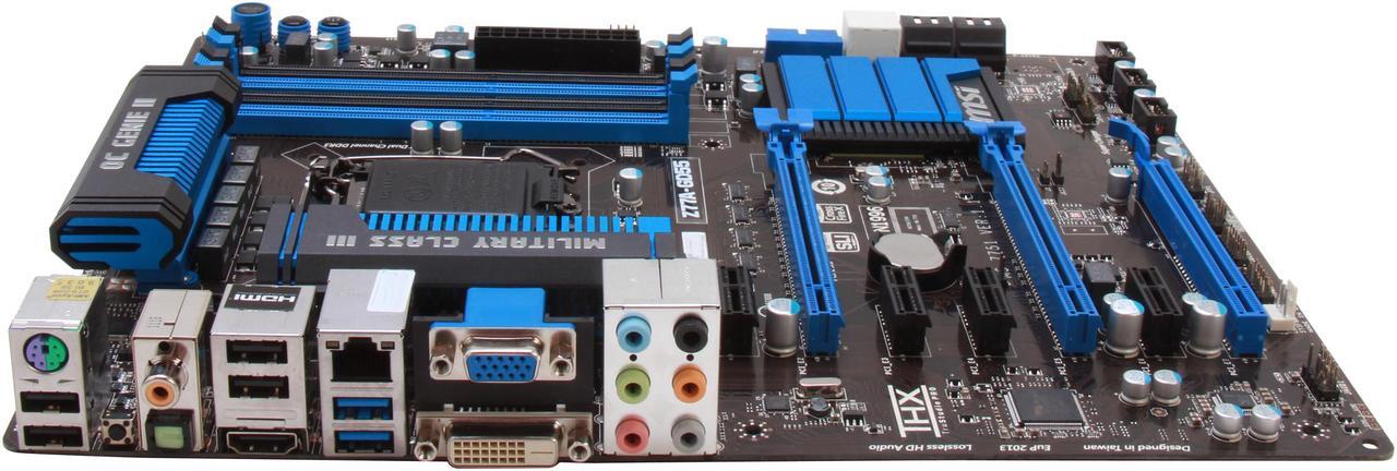 Alt view image 2 of 5 - MSI Z77A-GD55 LGA 1155 Intel Z77 HDMI SATA 6Gb/s USB 3.0 ATX Intel Motherboard with UEFI BIOS