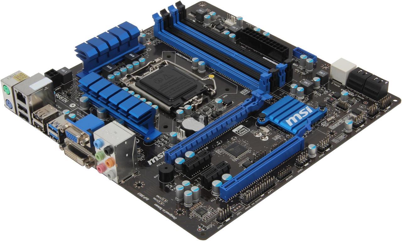 Main image of MSI H77MA-G43 LGA 1155 Intel H77 USB 3.0 Micro ATX Intel Motherboard with UEFI BIOS