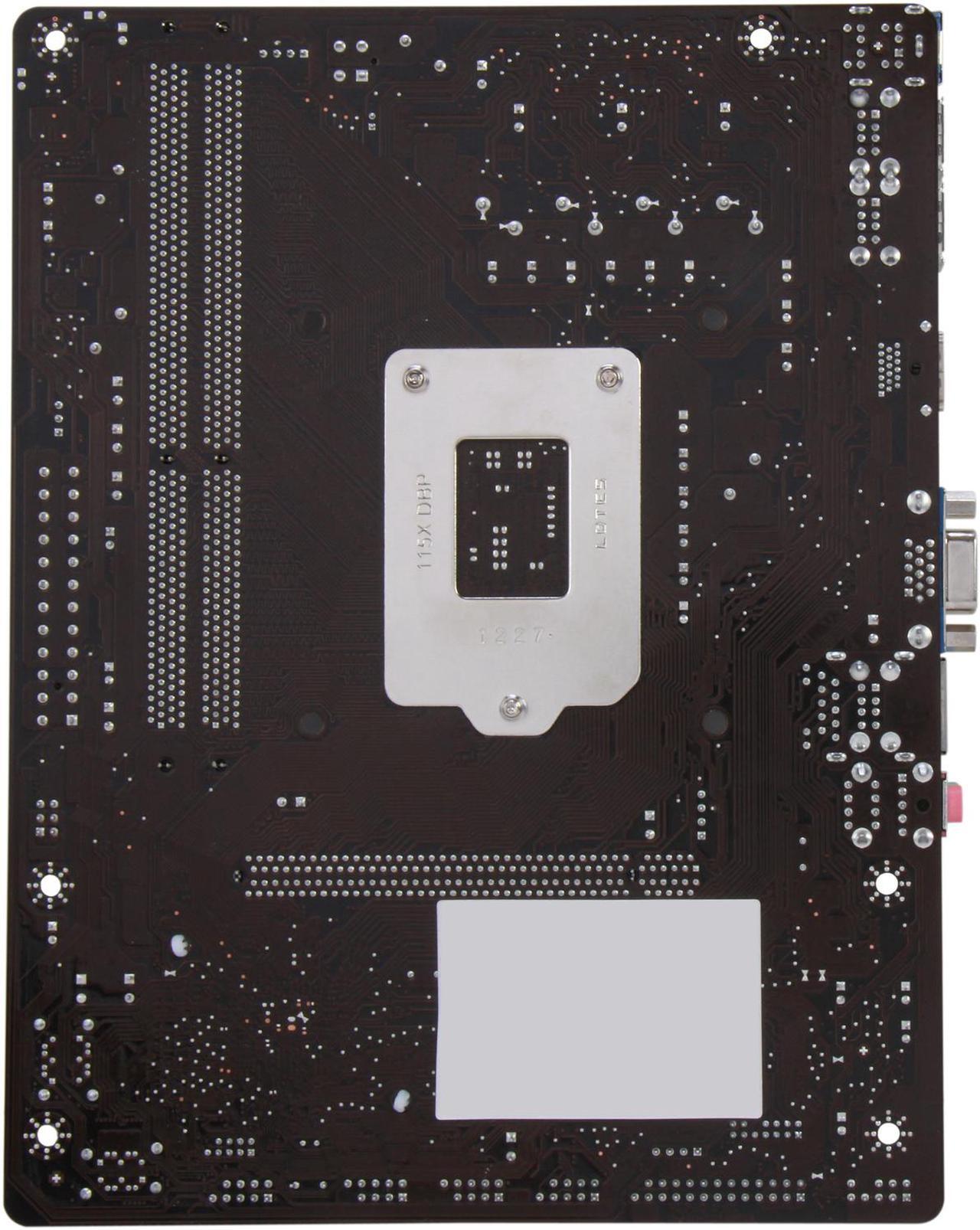 Alt view image 4 of 5 - MSI H61M-E33/W8 LGA 1155 Intel H61 HDMI Micro ATX Intel Motherboard with UEFI BIOS