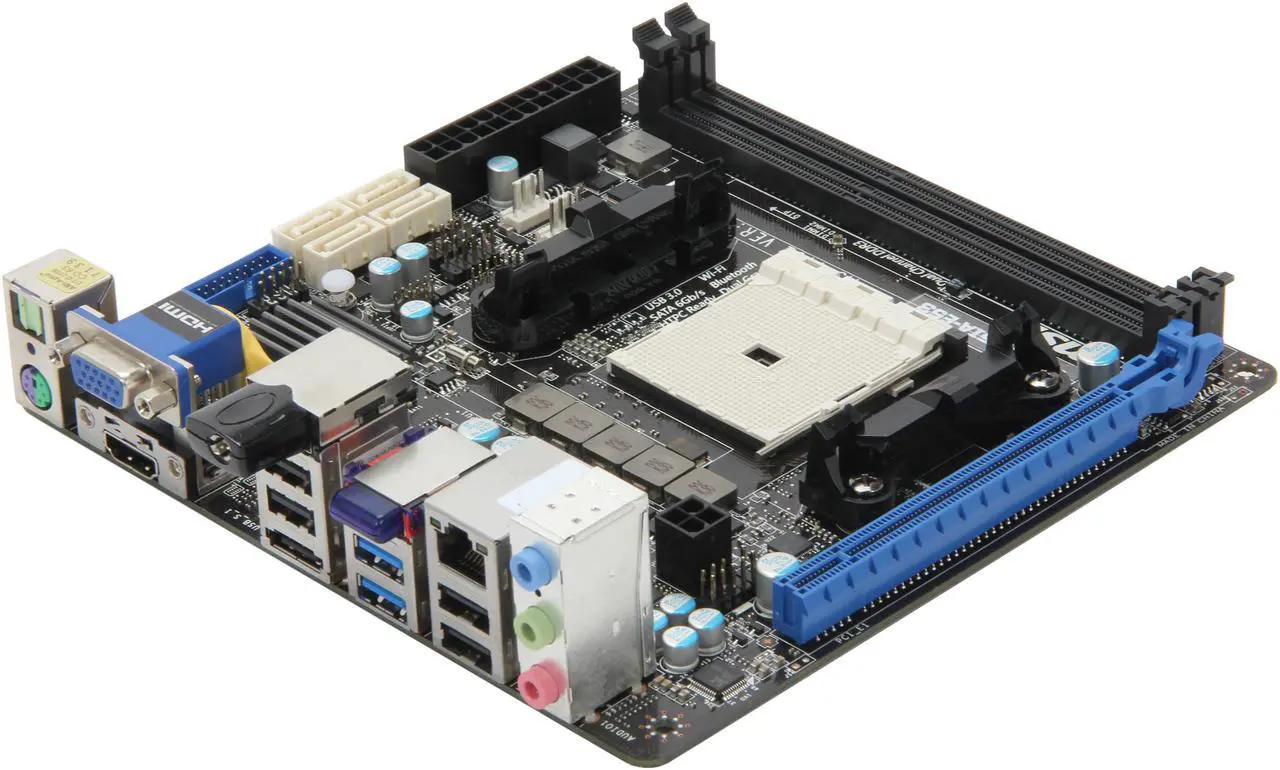 Main image of MSI FM2-A75IA-E53 FM2 AMD A75 (Hudson D3) USB 3.0 HDMI Mini ITX AMD Motherboard