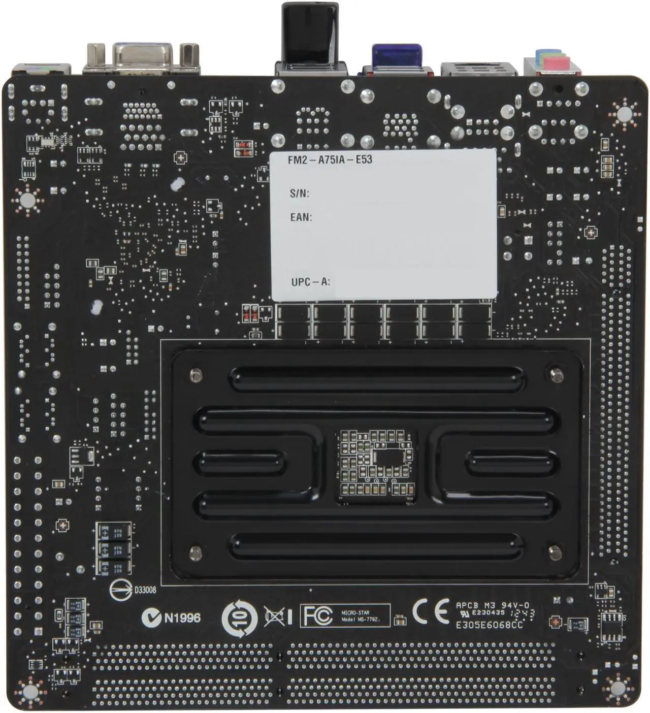 Alt view image 4 of 5 - MSI FM2-A75IA-E53 FM2 AMD A75 (Hudson D3) USB 3.0 HDMI Mini ITX AMD Motherboard