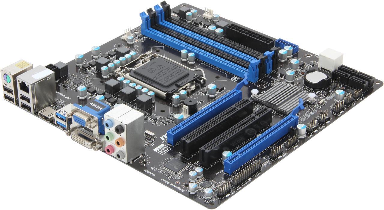 Main image of MSI B75MA-G43 LGA 1155 Intel B75 HDMI USB 3.0 Micro ATX Intel Motherboard with UEFI BIOS