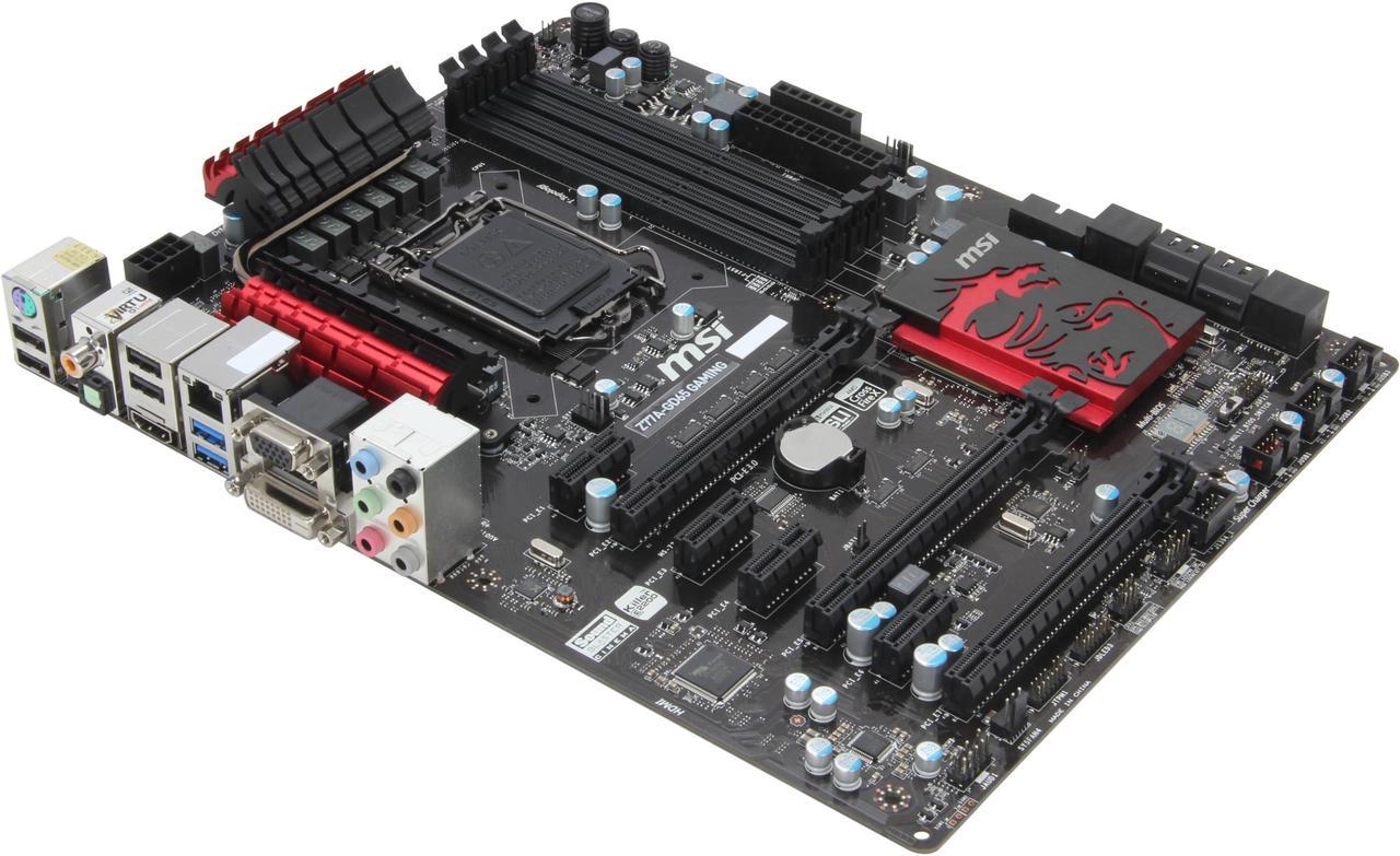 MSI Z77A-GD65 Gaming LGA 1155 Intel Z77 HDMI SATA 6Gb/s USB 3.0 ATX Intel Motherboard