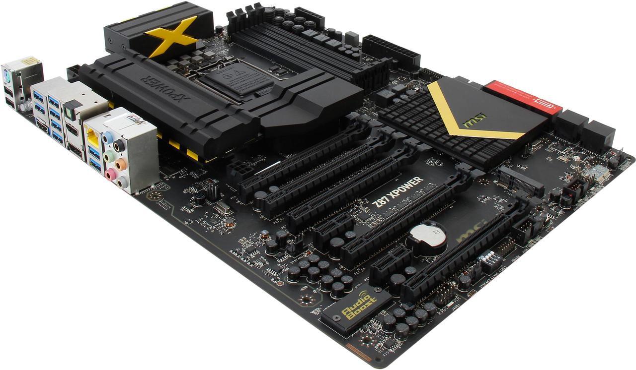 Main image of MSI Z87 XPOWER LGA 1150 Intel Z87 HDMI SATA 6Gb/s USB 3.0 XL ATX Extreme Flagship High Performance Quad CFX/ Triple SLI Intel Motherboard