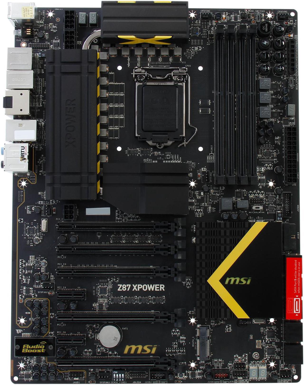 Alt view image 3 of 5 - MSI Z87 XPOWER LGA 1150 Intel Z87 HDMI SATA 6Gb/s USB 3.0 XL ATX Extreme Flagship High Performance Quad CFX/ Triple SLI Intel Motherboard