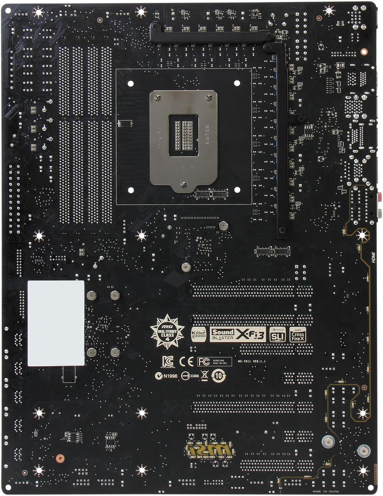 Alt view image 4 of 5 - MSI Z87 XPOWER LGA 1150 Intel Z87 HDMI SATA 6Gb/s USB 3.0 XL ATX Extreme Flagship High Performance Quad CFX/ Triple SLI Intel Motherboard