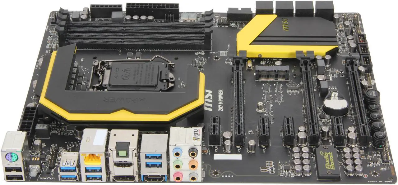 Alt view image 2 of 5 - MSI Z87 MPOWER LGA 1150 Intel Z87 HDMI USB 3.0 ATX Extreme OC Flagship High Performance Triple CFX/ SLI Platform Intel Motherboard