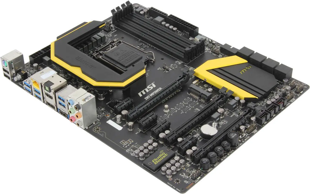 Main image of MSI Z87 MPOWER LGA 1150 Intel Z87 HDMI USB 3.0 ATX Extreme OC Flagship High Performance Triple CFX/ SLI Platform Intel Motherboard