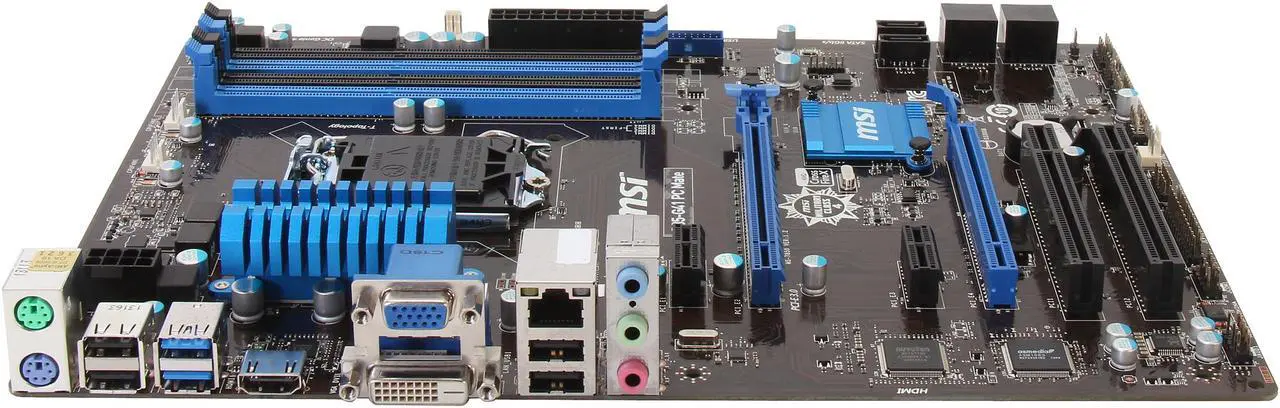 Alt view image 3 of 5 - MSI B85-G41 PC Mate LGA 1150 Intel B85 HDMI USB 3.0 ATX High Performance CF Intel Motherboard