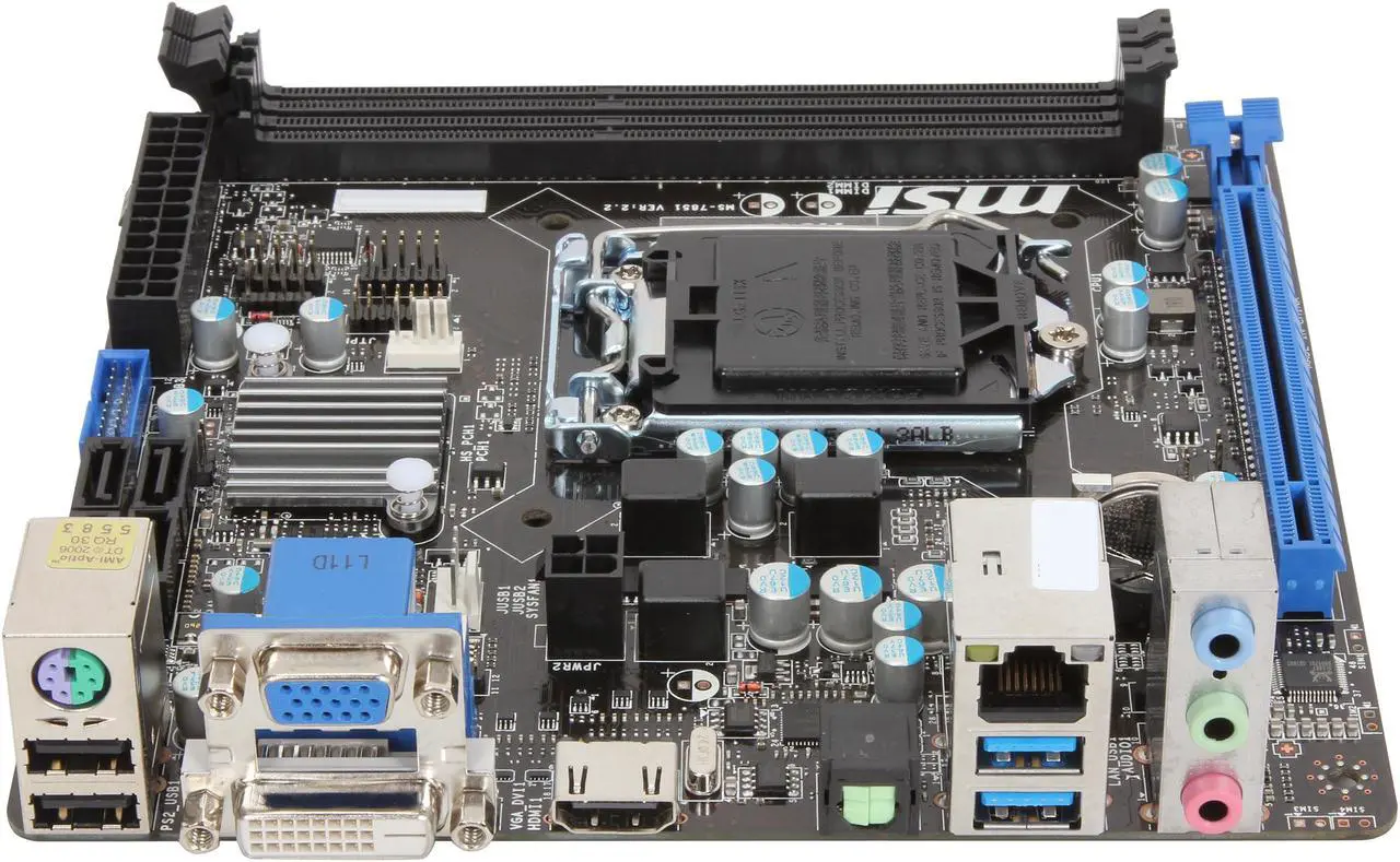 Alt view image 3 of 5 - MSI H81I LGA 1150 Intel H81 HDMI USB 3.0 Mini ITX Intel Motherboard