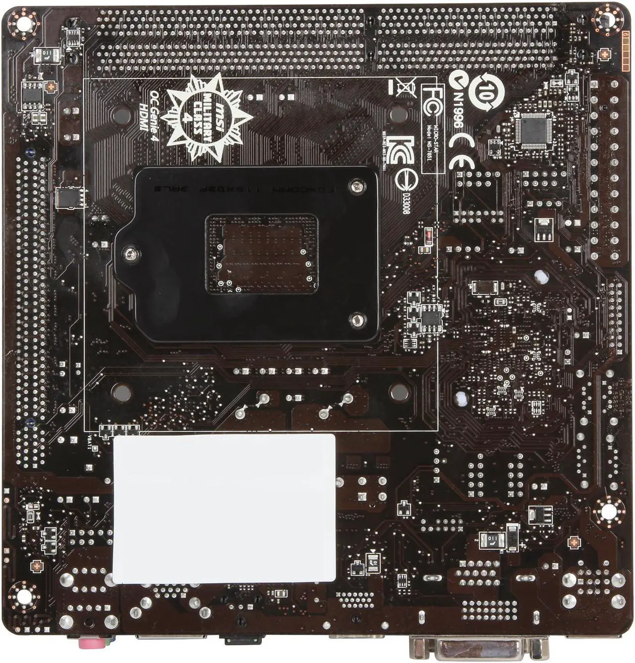 Alt view image 5 of 5 - MSI H81I LGA 1150 Intel H81 HDMI USB 3.0 Mini ITX Intel Motherboard