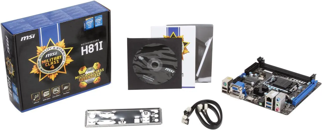 Alt view image 6 of 5 - MSI H81I LGA 1150 Intel H81 HDMI USB 3.0 Mini ITX Intel Motherboard