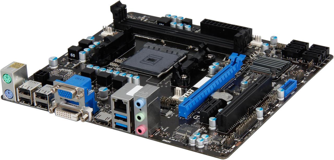 Main image of MSI A78M-E35 FM2+ / FM2 AMD A78 (Bolton D3) SATA 6Gb/s USB 3.0 HDMI Micro ATX AMD Motherboard