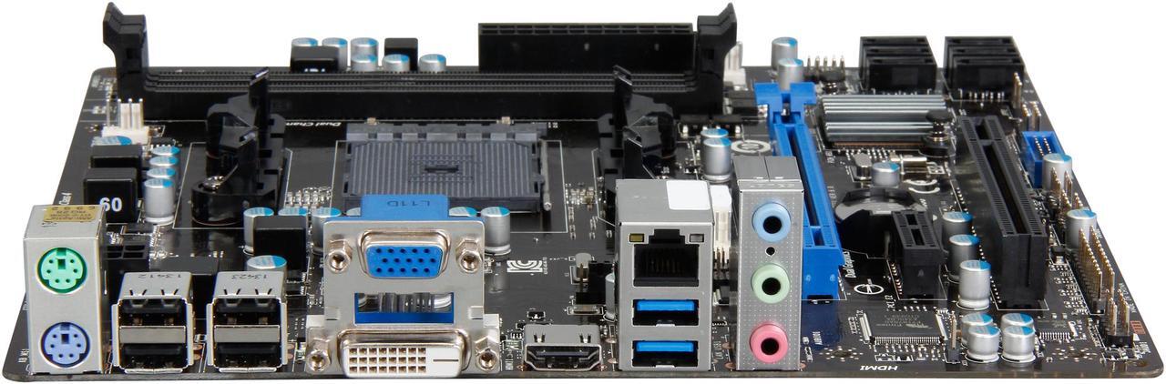 Alt view image 3 of 5 - MSI A78M-E35 FM2+ / FM2 AMD A78 (Bolton D3) SATA 6Gb/s USB 3.0 HDMI Micro ATX AMD Motherboard