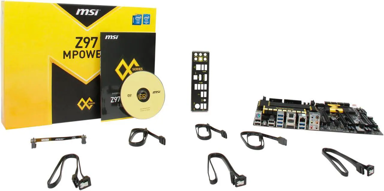 Alt view image 5 of 5 - MSI Z97 MPOWER LGA 1150 Intel Z97 HDMI USB 3.0 ATX Intel Motherboard