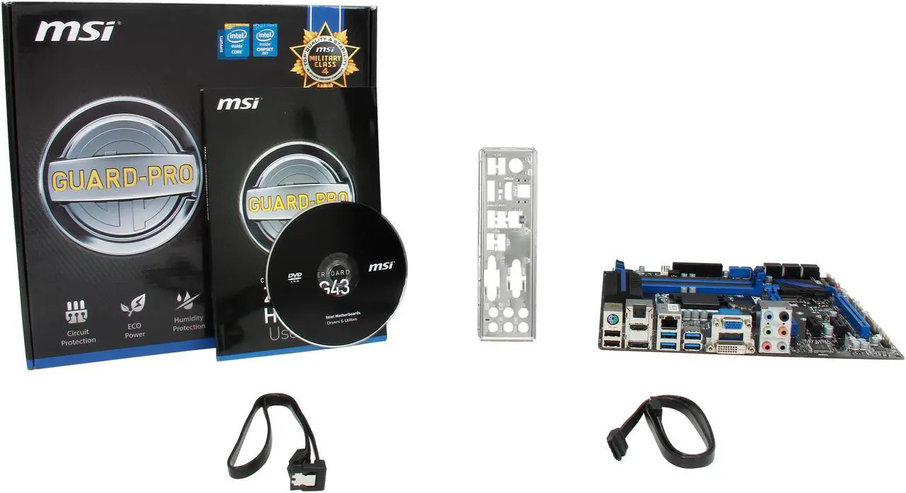 Alt view image 6 of 5 - MSI Z97M-G43 LGA 1150 Intel Z97 HDMI USB 3.0 Micro ATX Intel Motherboard