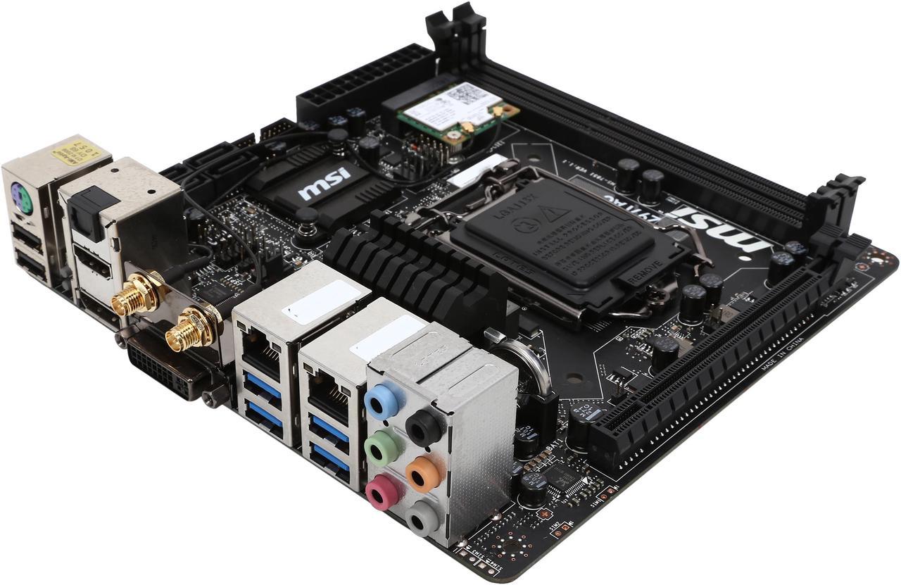 MSI Z97I AC LGA 1150 Intel Z97 HDMI SATA 6Gb/s USB 3.0 Mini ITX Intel Motherboard