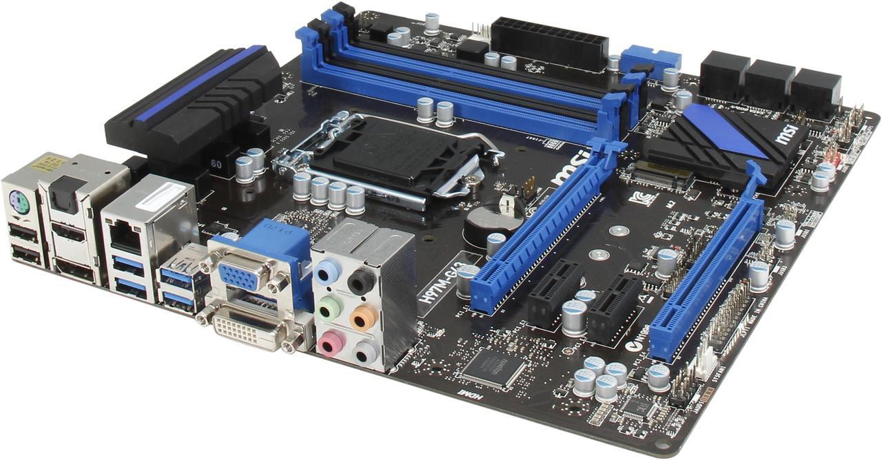 Main image of MSI H97M-G43 LGA 1150 Intel H97 HDMI USB 3.0 Micro ATX Intel Motherboard