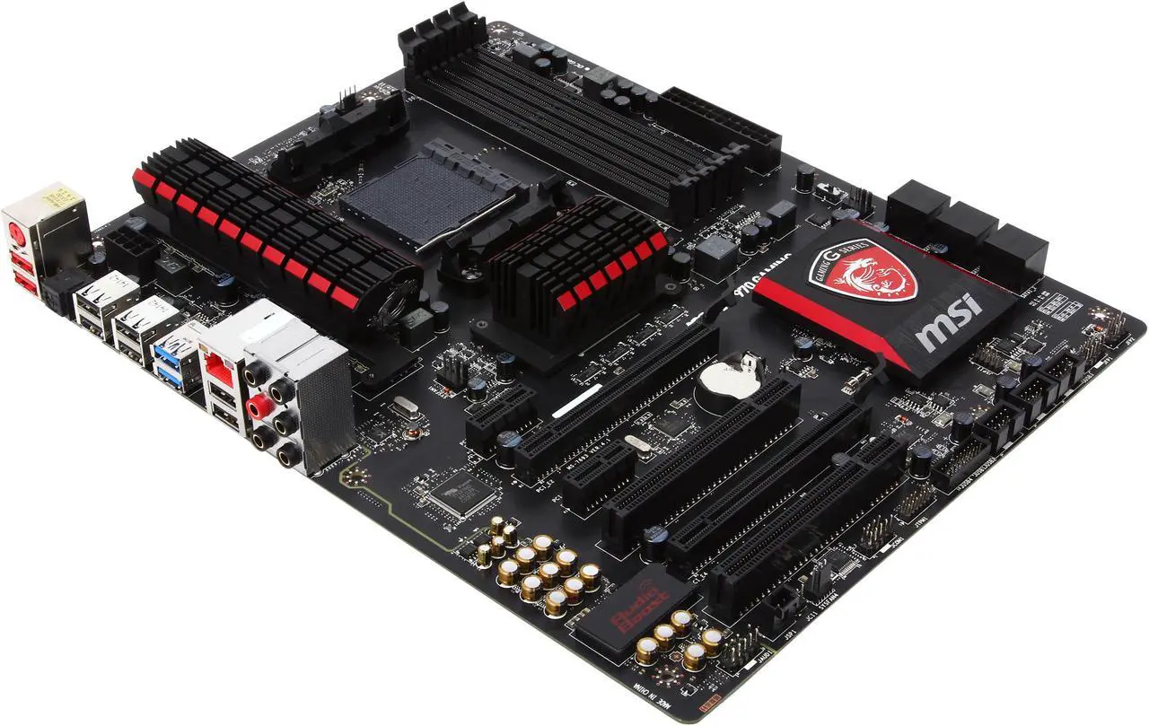 Main image of MSI Gaming 970 Gaming AM3+/AM3 AMD 970 and SB950 SATA 6Gb/s USB 3.0 ATX AMD Motherboard