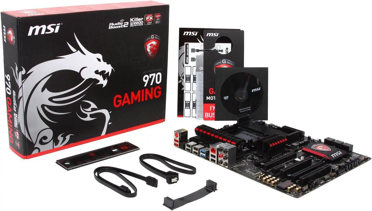 Alt view image 6 of 5 - MSI Gaming 970 Gaming AM3+/AM3 AMD 970 and SB950 SATA 6Gb/s USB 3.0 ATX AMD Motherboard