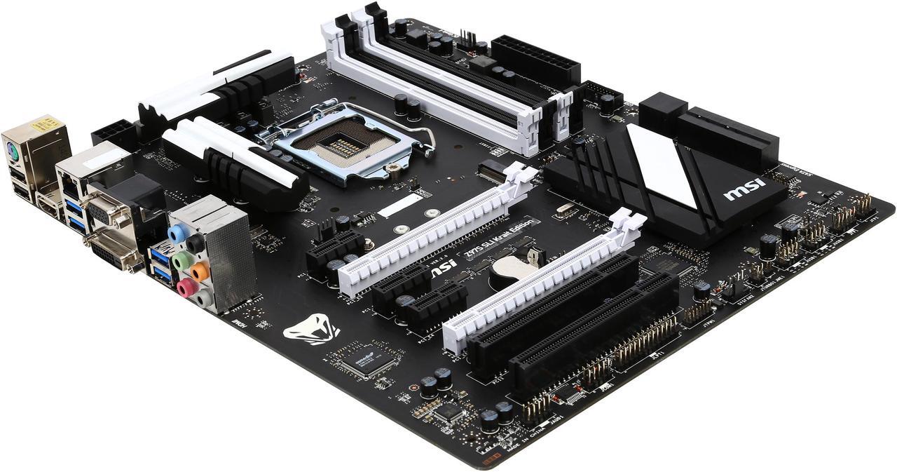 Main image of MSI Z97S SLI Krait Edition LGA 1150 Intel Z97 HDMI SATA 6Gb/s USB 3.0 ATX Intel Motherboard