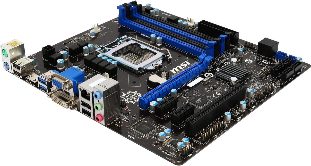 Main image of MSI B85M-E45 LGA 1150 Intel B85 HDMI USB 3.0 Micro ATX Intel Motherboard