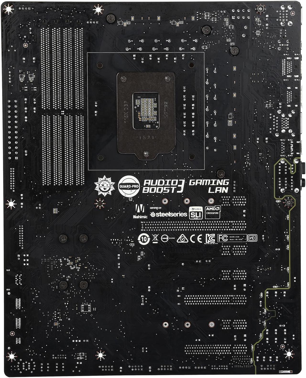 Alt view image 5 of 5 - MSI Z170A GAMING M7 LGA 1151 Intel Z170 HDMI SATA 6Gb/s USB 3.1 ATX Intel Motherboard