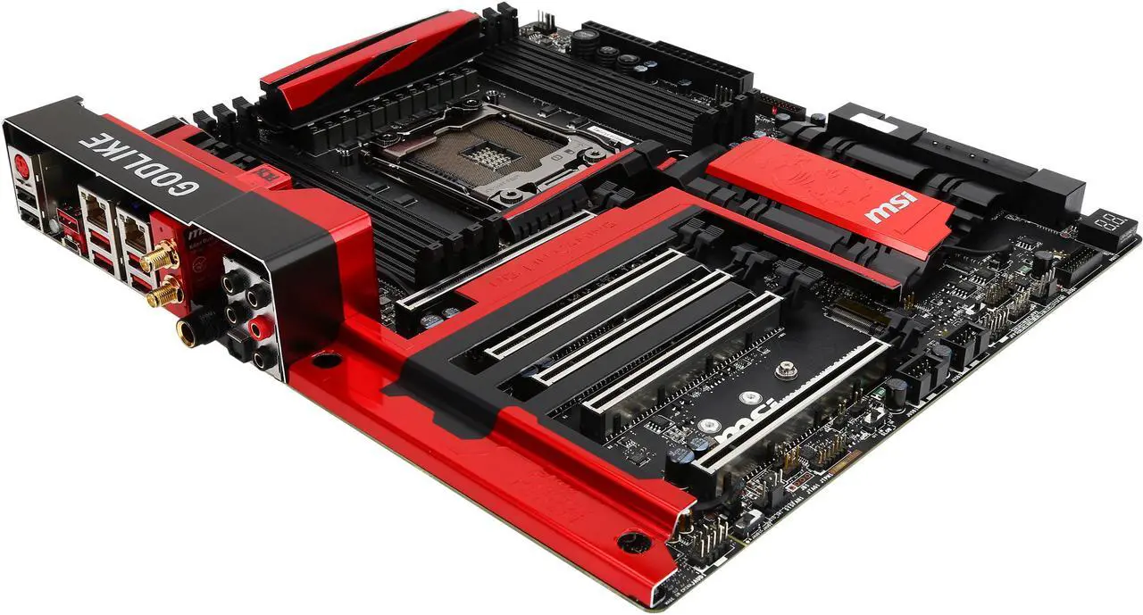 Main image of MSI MSI Gaming X99A GODlike Gaming LGA 2011-v3 Intel X99 USB 3.1 Extended ATX Intel Motherboard