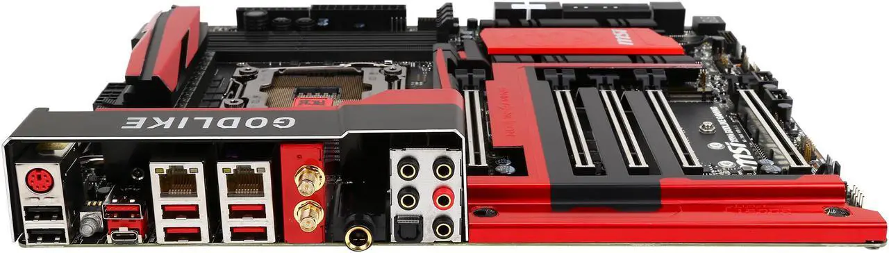 Alt view image 3 of 5 - MSI MSI Gaming X99A GODlike Gaming LGA 2011-v3 Intel X99 USB 3.1 Extended ATX Intel Motherboard