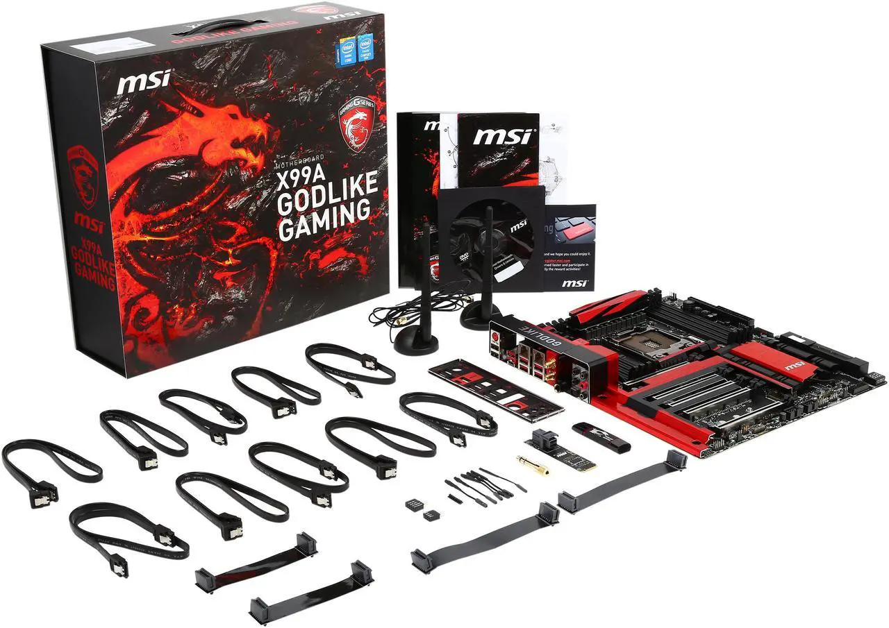 Alt view image 6 of 5 - MSI MSI Gaming X99A GODlike Gaming LGA 2011-v3 Intel X99 USB 3.1 Extended ATX Intel Motherboard