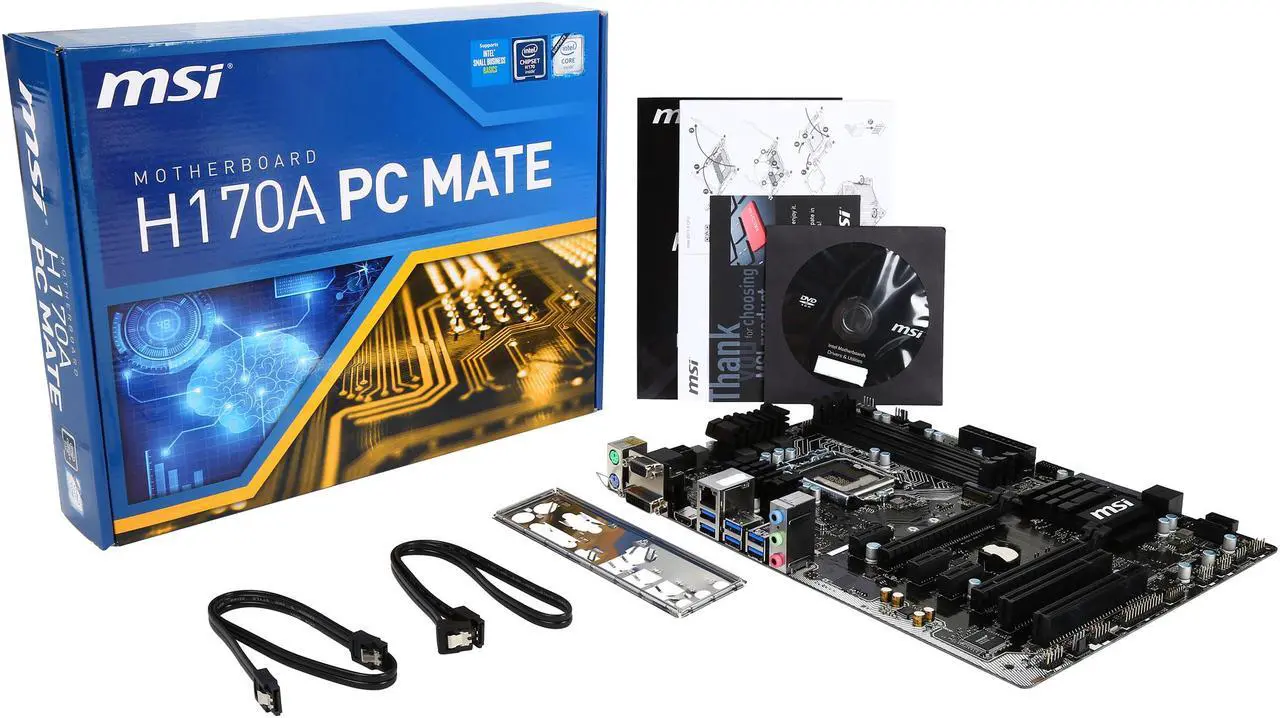 Alt view image 6 of 5 - MSI H170A PC Mate LGA 1151 Intel H170 HDMI USB 3.1 USB 3.0 ATX Intel Motherboard