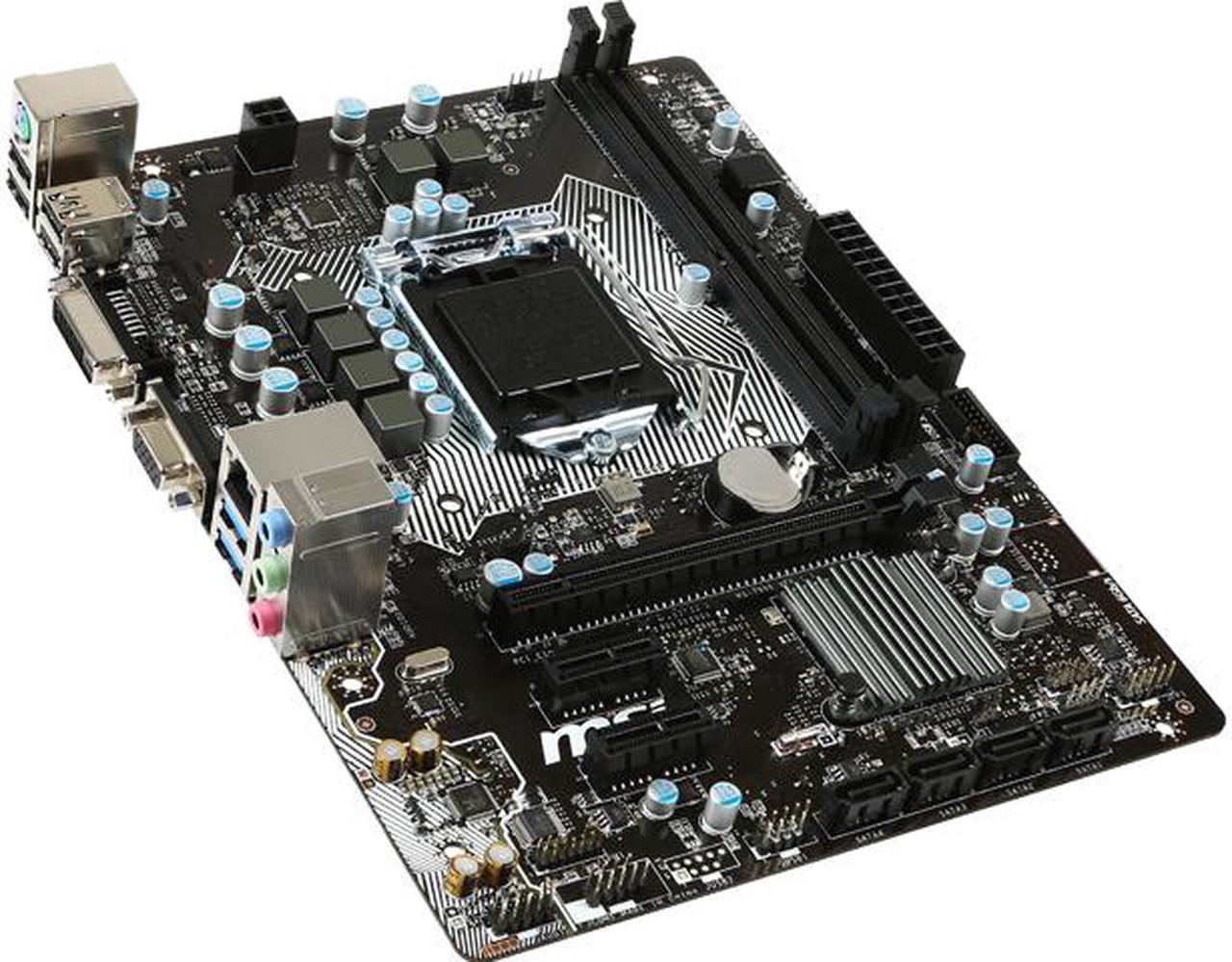 Main image of MSI H110M Pro-VD LGA 1151 Intel H110 SATA 6Gb/s USB 3.1 Micro ATX Intel Motherboard