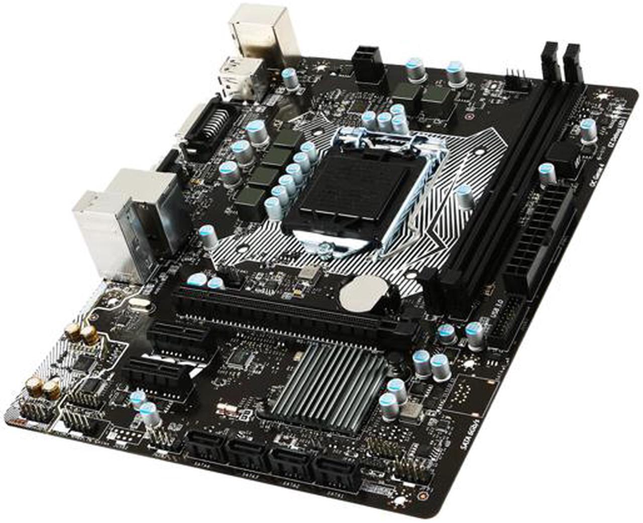 Alt view image 3 of 5 - MSI H110M Pro-VD LGA 1151 Intel H110 SATA 6Gb/s USB 3.1 Micro ATX Intel Motherboard