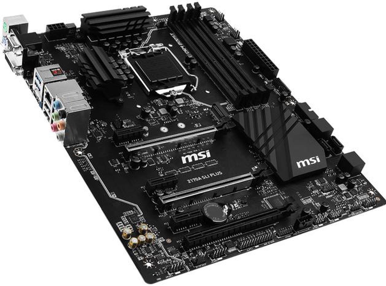 Main image of MSI Z170A SLI Plus LGA 1151 Intel Z170 HDMI SATA 6Gb/s USB 3.1 ATX Intel Motherboard