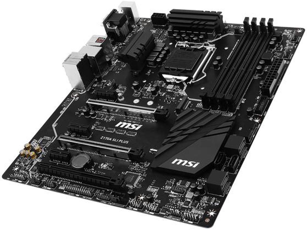 Alt view image 2 of 6 - MSI Z170A SLI Plus LGA 1151 Intel Z170 HDMI SATA 6Gb/s USB 3.1 ATX Intel Motherboard