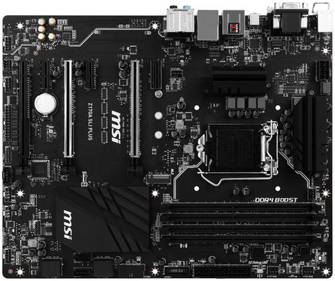 Alt view image 4 of 6 - MSI Z170A SLI Plus LGA 1151 Intel Z170 HDMI SATA 6Gb/s USB 3.1 ATX Intel Motherboard