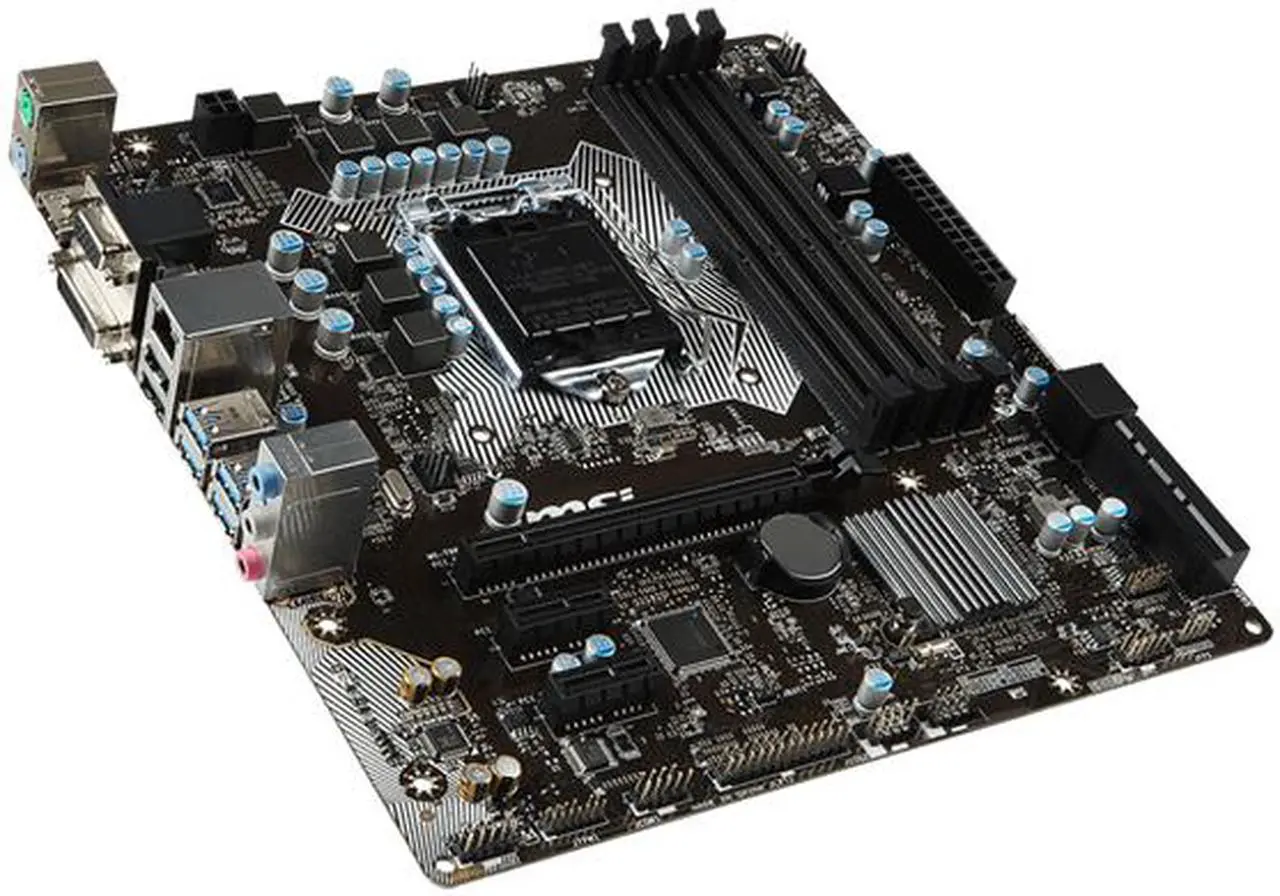 Alt view image 3 of 5 - MSI H170M PRO-VDH LGA 1151 Intel H170 HDMI SATA 6Gb/s USB 3.1 Micro ATX Intel Motherboard