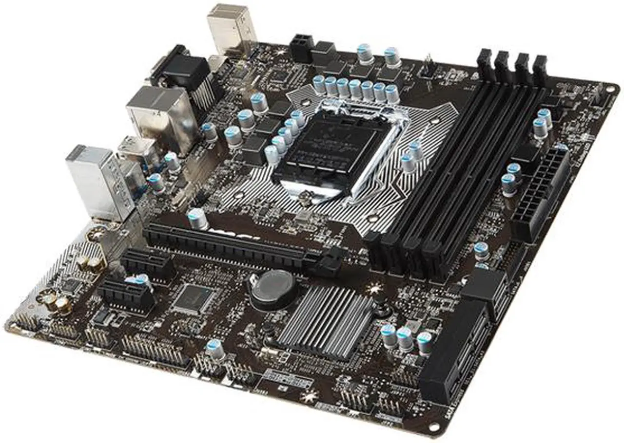 Alt view image 2 of 5 - MSI H170M PRO-VDH LGA 1151 Intel H170 HDMI SATA 6Gb/s USB 3.1 Micro ATX Intel Motherboard