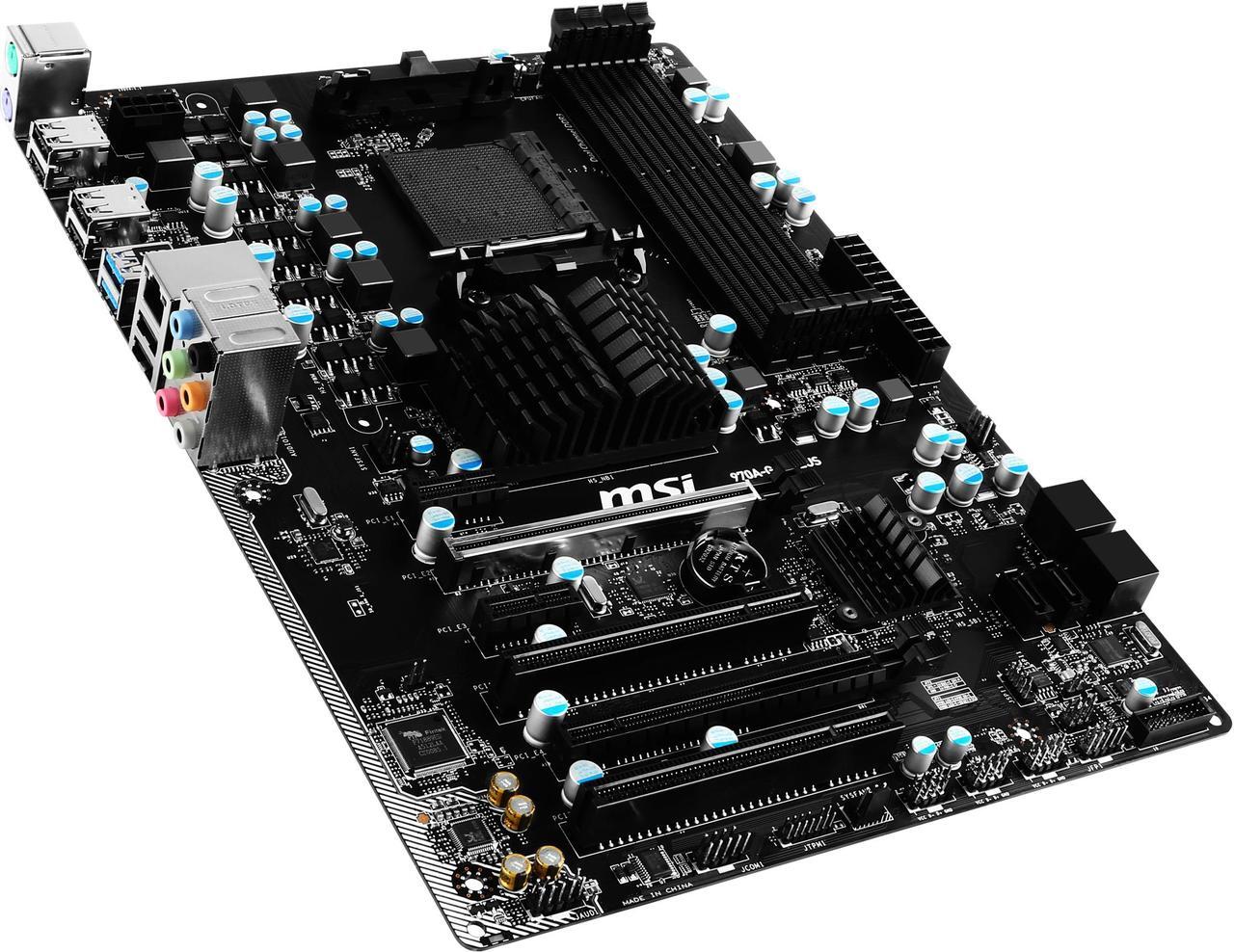 Main image of MSI 970A-G43 Plus AM3+/AM3 AMD 970 & SB950 USB 3.1 ATX AMD Motherboard