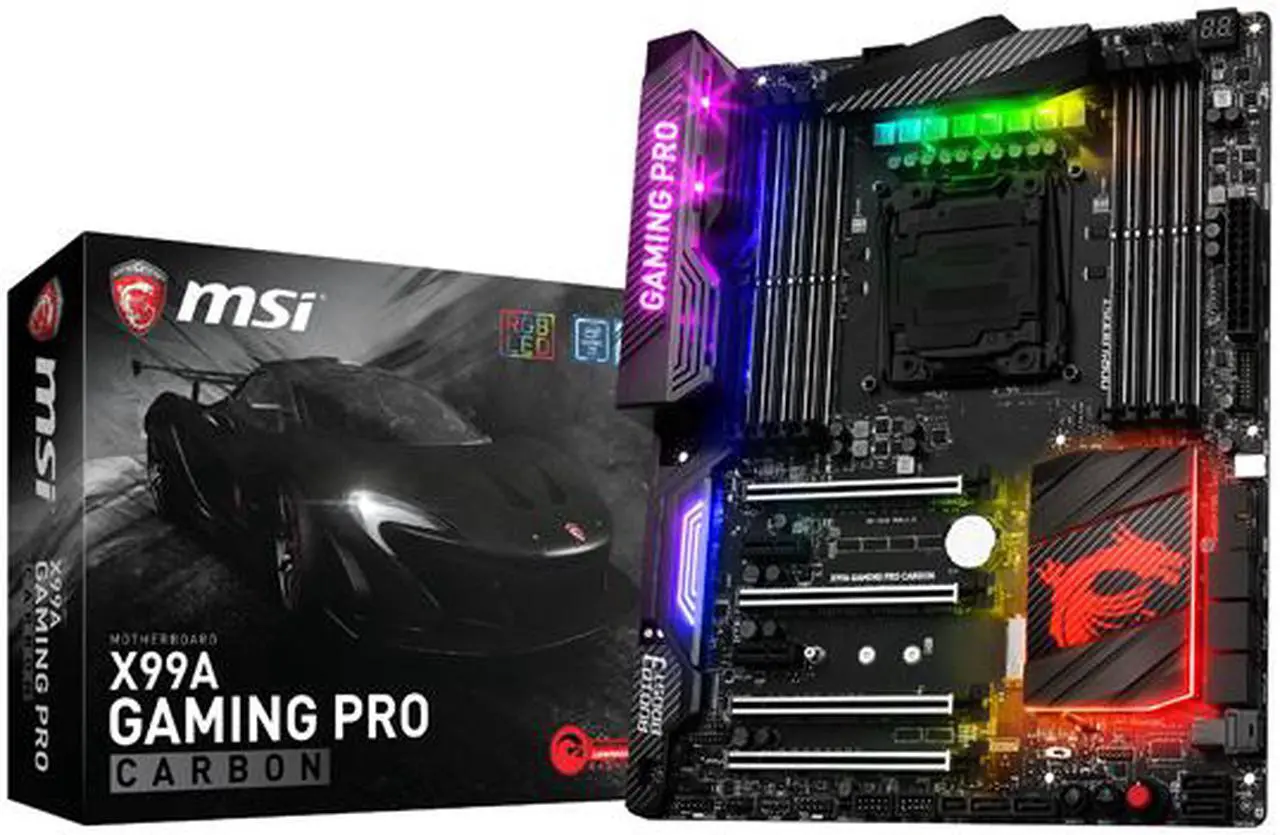 Alt view image 3 of 4 - MSI X99A GAMING PRO CARBON LGA 2011-v3 Intel X99 USB 3.1 ATX Intel Motherboard