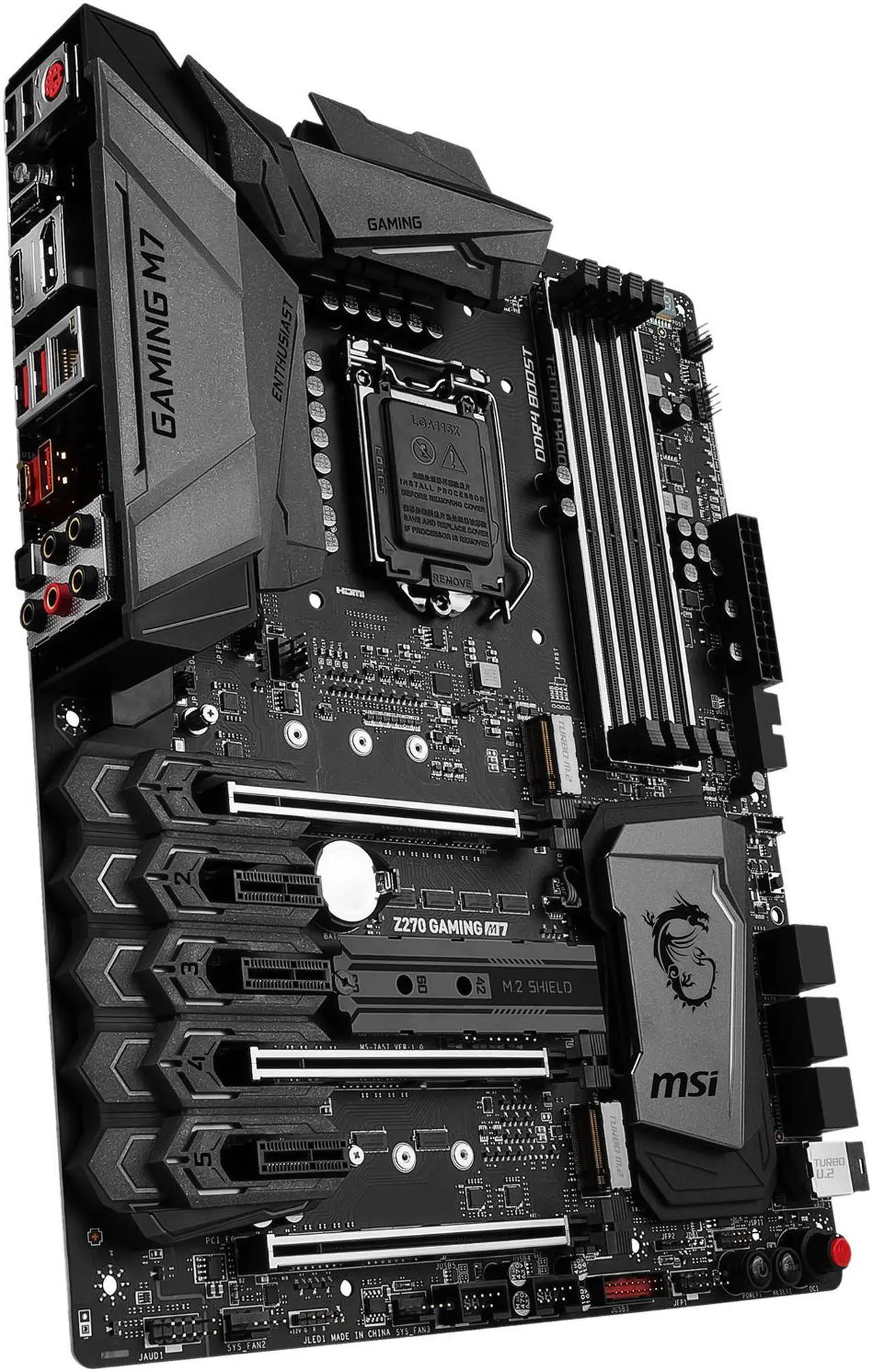Alt view image 5 of 7 - MSI Z270 GAMING M7 LGA 1151 Intel Z270 HDMI SATA 6Gb/s USB 3.1 ATX Intel Motherboards