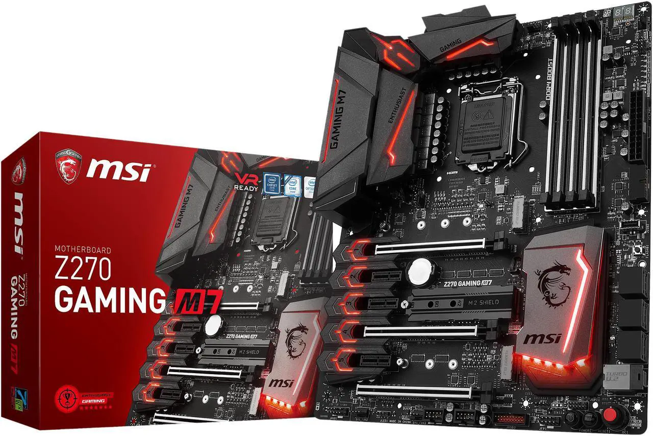 Alt view image 7 of 7 - MSI Z270 GAMING M7 LGA 1151 Intel Z270 HDMI SATA 6Gb/s USB 3.1 ATX Intel Motherboards