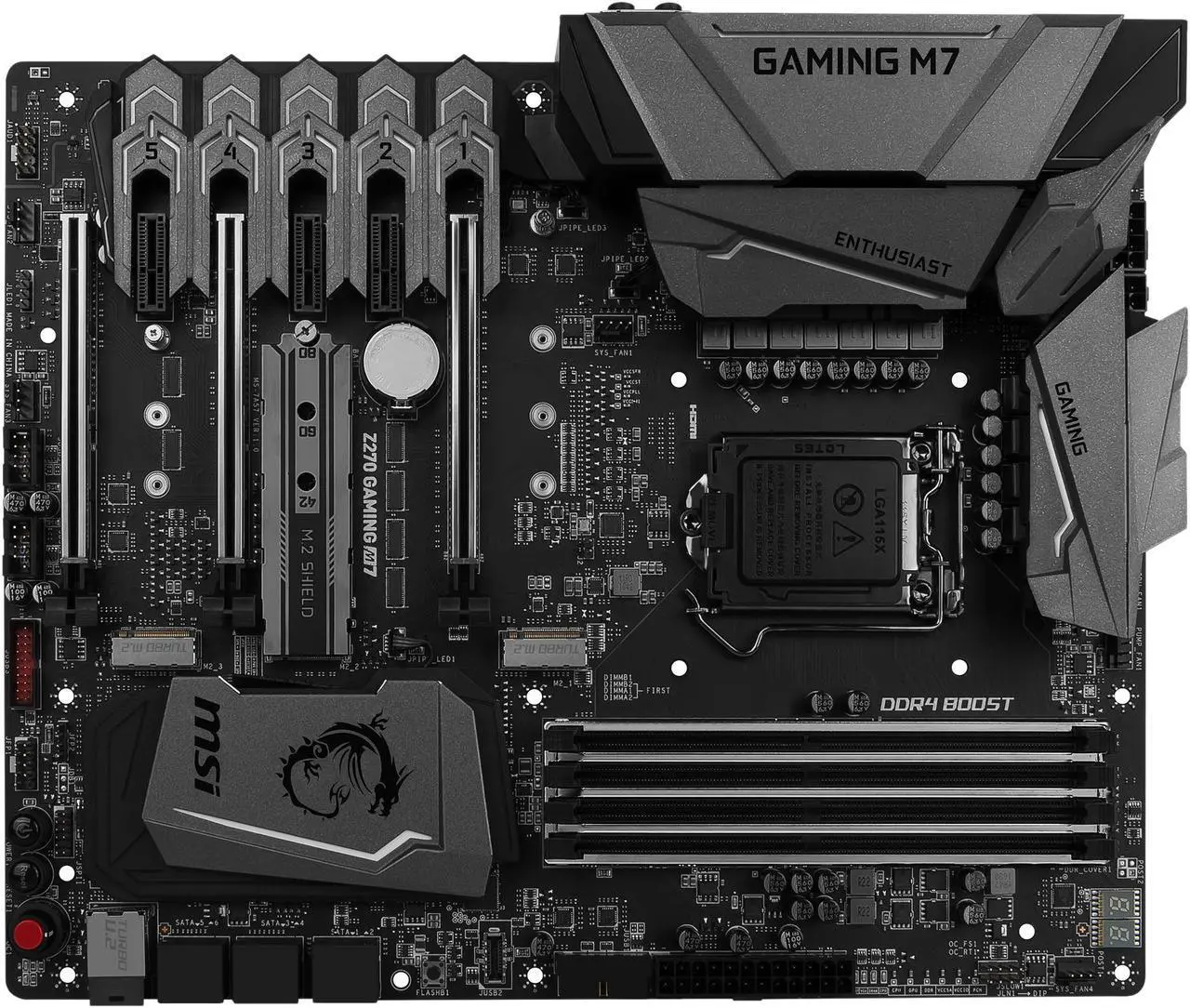Alt view image 4 of 7 - MSI Z270 GAMING M7 LGA 1151 Intel Z270 HDMI SATA 6Gb/s USB 3.1 ATX Intel Motherboards